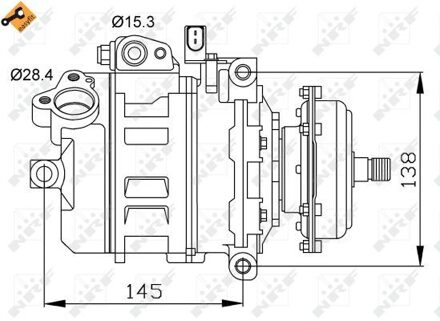 Volkswagen Compressor, airconditioning 32148