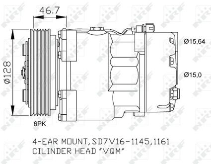 Volkswagen Compressor, airconditioning 32489