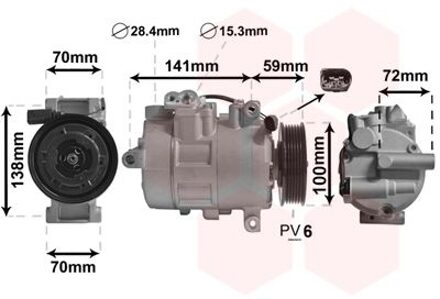 Volkswagen Compressor, airconditioning 5801K701