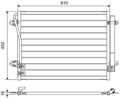 Volkswagen Condensor, airconditioning 814039