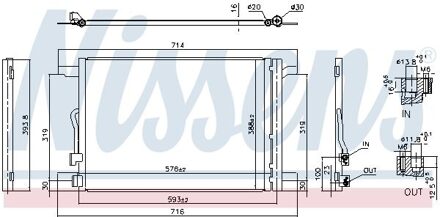 Volkswagen Condensor, airconditioning ** FIRST FIT ** 940870