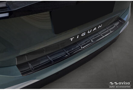 Volkswagen Echt 3D Carbon Achterbumperprotector passend voor Volkswagen Tiguan III (CT1) 2024- 'Ribs' AV249332