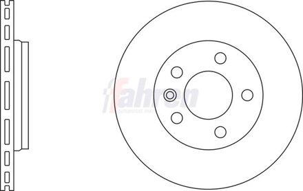 Volkswagen Fahren Remschijf FBD6022