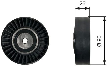 Volkswagen Geleide rol/omdraairol v-snaren DriveAlign® T36461