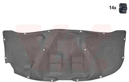 Volkswagen geluidsbekledingmotorkap 5836460