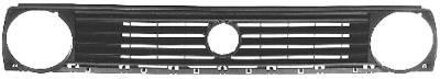Volkswagen Grill 8/87+ Golf Zwart 2 Lampen