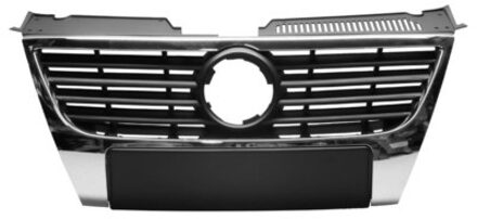 Volkswagen GRILL ZWART/Chrome zonder PDC-GATEN