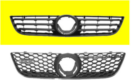 Volkswagen GRILL ZWART + Chrome Lijsten