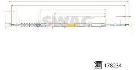Volkswagen handremkabel 33104439