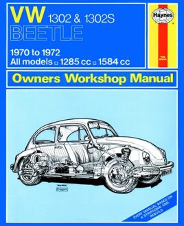 Volkswagen Haynes Werkplaatshandboek VW 1302 & 1302S (1970-1972) classic reprint 0110