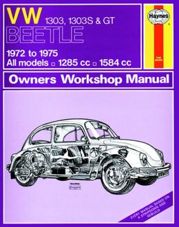 Volkswagen Haynes Werkplaatshandboek VW Beetle 1303, 1303S & GT (1972-1975) classic reprint 0159