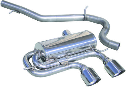 Volkswagen InoxCar uitlaat passend voor 'Centraal' Volkswagen Golf VI 2.0 R TSi 4Motion (270pk) 2010- 2x1 IXWGO41102R