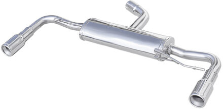 Volkswagen InoxCar uitlaat passend voor Volkswagen Beetle 2.0 TFSI 200pk 2012- Ø 65 1x80mm IXWMAG0180