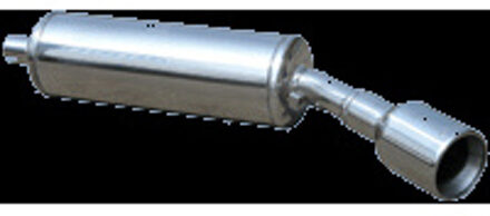 Volkswagen InoxCar uitlaat passend voor Volkswagen Golf I 1.6 GTi (110pk) -1984 80mm IXWGO0180