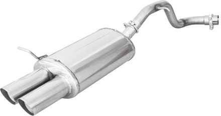 Volkswagen InoxCar uitlaat passend voor Volkswagen Golf IV 1.9 TDi (130pk) 2x76 Racing IXOVW04RA