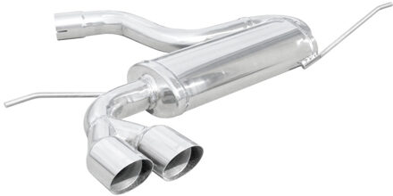 Volkswagen InoxCar uitlaat passend voor Volkswagen Golf V 1.4 TSi GTi (170pk) 2x80mm Racing IXWGO23RA