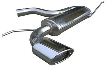 Volkswagen InoxCar uitlaat passend voor Volkswagen Golf V 1.6 (102pk) 2003- 120x80mm Oblique IXWGO33SB