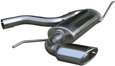 Volkswagen InoxCar uitlaat passend voor Volkswagen Golf V 2.0 TFSi (200pk) 2004- 120x80mm Oblique IXWGO10SB