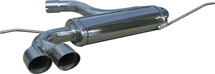 Volkswagen InoxCar uitlaat passend voor Volkswagen Golf V 2.0 TFSi (200pk) 2004- 2x80mm Racing IXWGO10RA