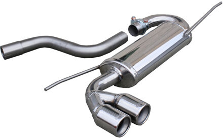 Volkswagen InoxCar uitlaat passend voor Volkswagen Golf VI 1.4 TSi (122pk) 2008- 2x80mm IXWGO4280