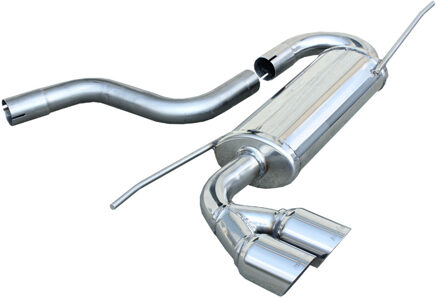 Volkswagen InoxCar uitlaat passend voor Volkswagen Golf VI 1.4 TSi (122pk) 2008- 2x80mm Racing IXWGO42RA