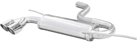 Volkswagen InoxCar uitlaat passend voor Volkswagen Golf VI 1.4 TSI 160pk 2009- Ø 55 2x80mm X-Race IXWGO39XR80