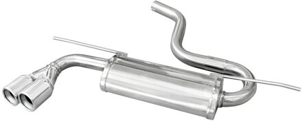 Volkswagen InoxCar uitlaat passend voor Volkswagen Golf VII 1.4 125pk 2013- 2x80mm IXWGO5580