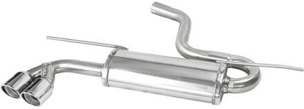 Volkswagen InoxCar uitlaat passend voor Volkswagen Golf VII 1.4 125pk 2013- 2x80mm X-Race IXWGO55XR80