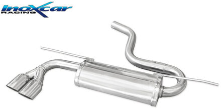 Volkswagen InoxCar uitlaat passend voor Volkswagen Golf VII 2.0 GTD 184PK 2012- 2019 2x80mm Racin IXWGO58RA