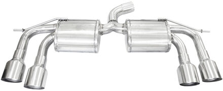 Volkswagen InoxCar uitlaat passend voor Volkswagen Golf VII 2.0 R TSI 300pk 2014- 2x102mm Racing IXWGO54RA