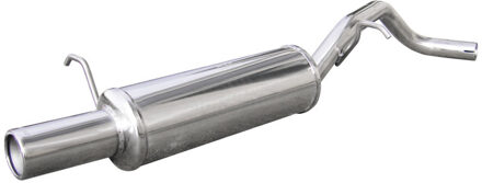 Volkswagen InoxCar uitlaat passend voor Volkswagen Polo 1.4 (80pk) Sportline 2006- 80mm IXWPO0880