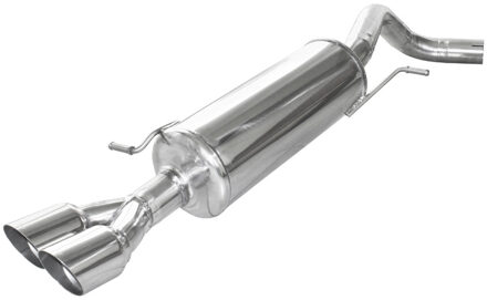 Volkswagen InoxCar uitlaat passend voor Volkswagen Polo (6C) 1.8 GTI 192pk 2015-2018 55mm 2x80mm Racing IXWPO21RA