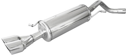 Volkswagen InoxCar uitlaat passend voor Volkswagen Polo (6C) 1.8 GTI 192pk 2015-2018 55mm 2x80mm X-Race IXWPO21XR80