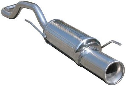 Volkswagen InoxCar uitlaat passend voor Volkswagen Polo 6N2 1.6 16v + GTi 1999-2002 102mm IXWPO06102