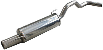 Volkswagen InoxCar uitlaat passend voor Volkswagen Polo 6N2 1.6 16v + GTi 1999-2002 80mm IXWPO0680
