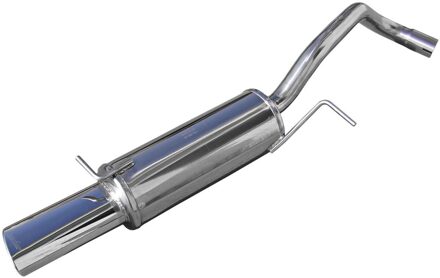 Volkswagen InoxCar uitlaat passend voor Volkswagen Polo 6R GTi 1.4 16v TSi (180pk) 2010- 120x80mm Oblique IXWPO15SB