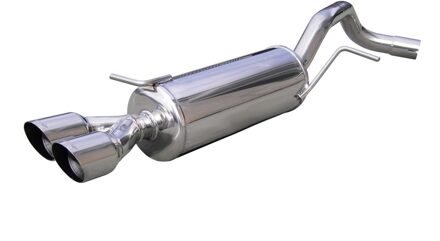 Volkswagen InoxCar uitlaat passend voor Volkswagen Polo 6R GTi 1.4 16v TSi (180pk) 2010- 2x80mm Racing (Ø IXWPO15RA