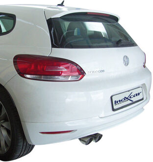 Volkswagen InoxCar uitlaat passend voor Volkswagen Scirocco 1.4 TSi (160pk) 2008- 2x80mm Racing IXWSCI02RA