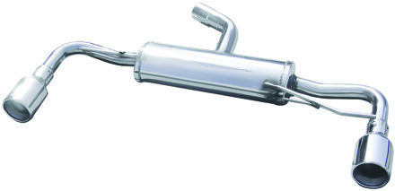 Volkswagen InoxCar uitlaat passend voor Volkswagen Scirocco 2.0 R TSi DSG (265pk) 2010- Links/Rechts IXWSCI04102