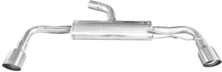 Volkswagen InoxCar uitlaat passend voor Volkswagen Scirocco 2.0 R TSi DSG (265pk) 2010- Links/Rechts IXWSCI04102R