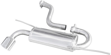 Volkswagen InoxCar uitlaat passend voor Volkswagen Scirocco 2.0 TDi 140pk 2008- 1x120x80mm Obliquo IXWSCI05SB