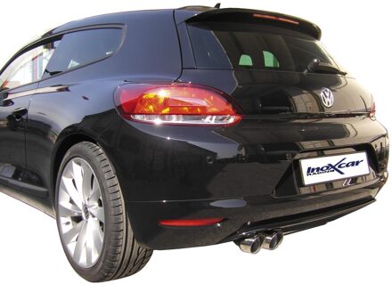 Volkswagen InoxCar uitlaat passend voor Volkswagen Scirocco 2.0 TFSi (200pk) 2008- 2x80mm Racing IXWSCI03RA