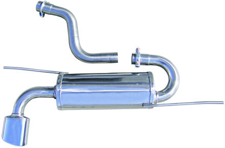 Volkswagen InoxCar uitlaat passend voor Volkswagen Scirocco 2.0TDi (170pk) 2008- 120x80mm Olbique IXWSCI06SB