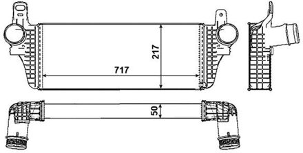 Volkswagen Intercooler, inlaatluchtkoeler 30466
