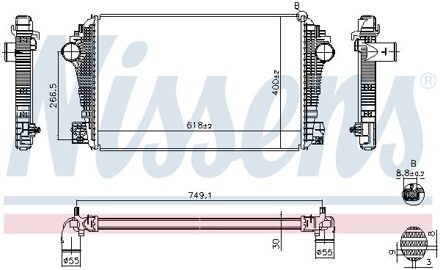 Volkswagen Intercooler, inlaatluchtkoeler 961601