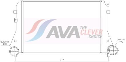 Volkswagen Intercooler, inlaatluchtkoeler VNA4227