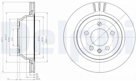 Volkswagen Jeu De 2 Disques De Frein BG3894