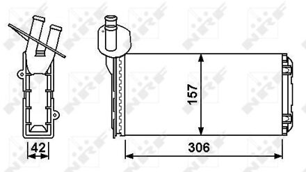 Volkswagen Kachelradiateur, interieurverwarming 53889