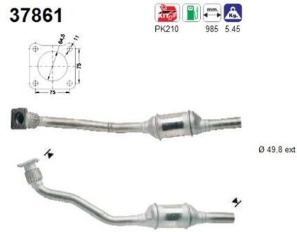 Volkswagen Katalysator 37861