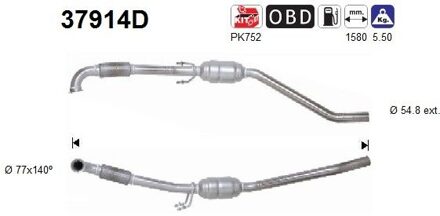 Volkswagen Katalysator 37914D